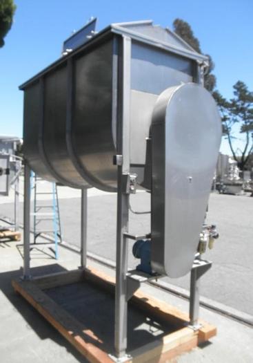 Used Mixer, Ribbon, 100 CF, S/st, No Motor,Mixer, Ribbon, 100 CF, S/st, No Motor, #S741826