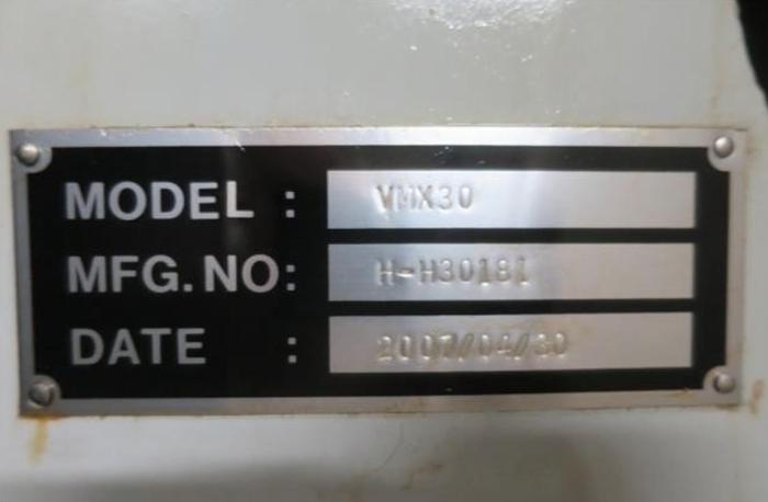 Used 2007 HURCO VMX30 Vertical Machining Center