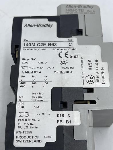 Used Allen-Bradley 140M-C2E-B63 Ser C