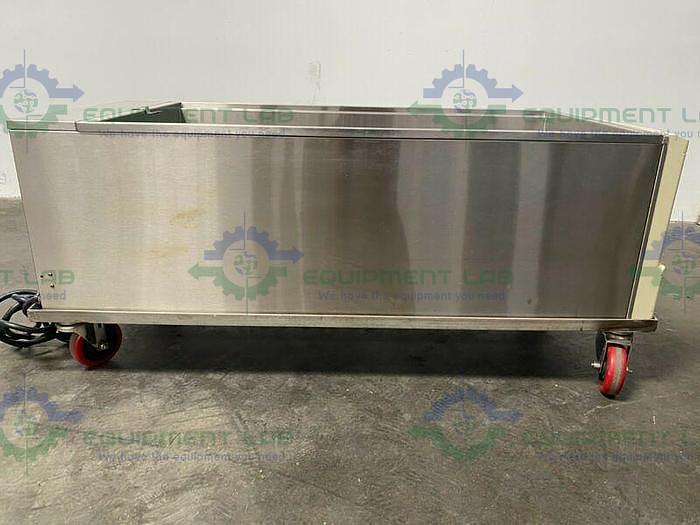 Used Lindberg/Blue M WB1140C-1 100 Liter Waterbath Temp 100°C 240 V w/ Mobile Cart