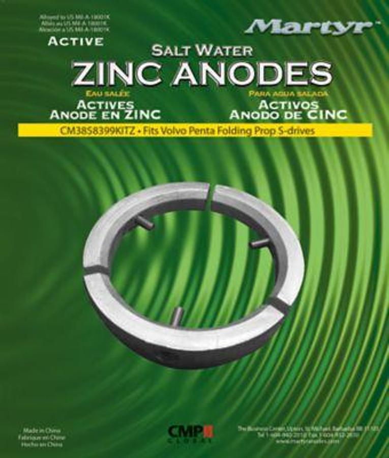 ZINC ANODE VP KIT (3pc)