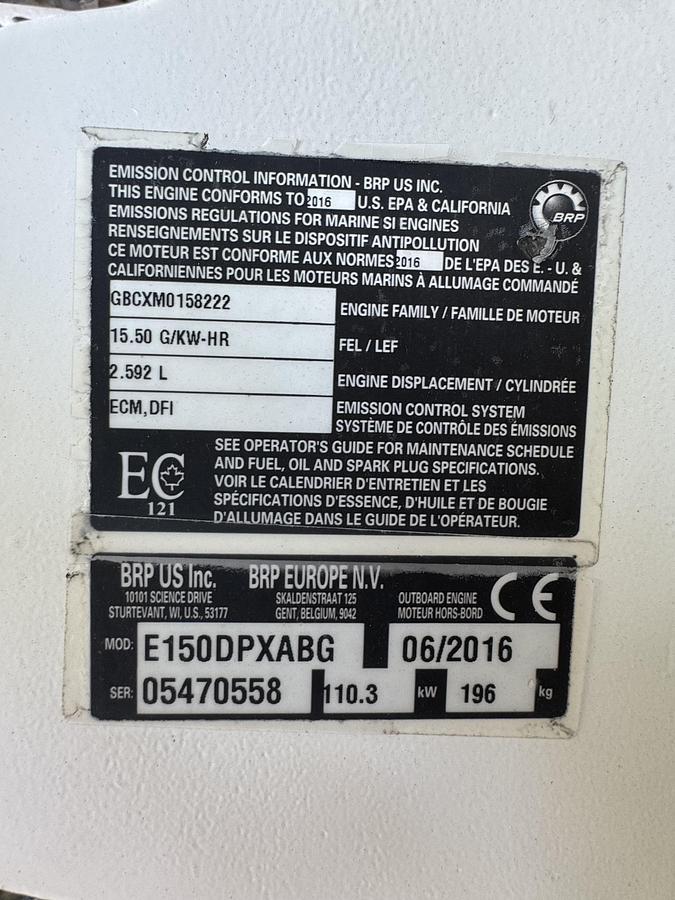 Used 1988 Grady White 204 C w/ 2016 Evinrude 150 Etec