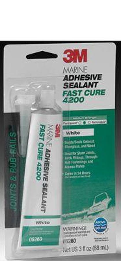 3M 4200 ADHESIVE SEALANT FAST CURE WHITE - 3oz