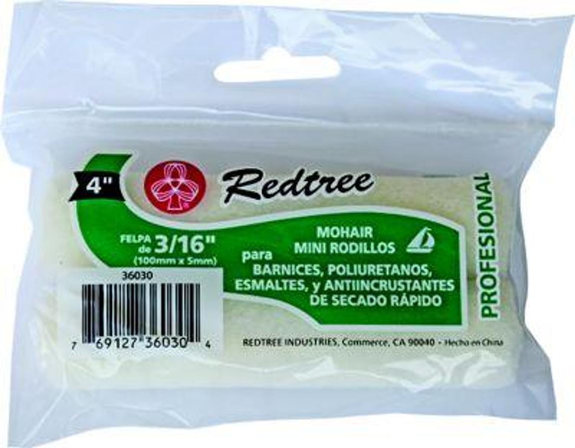 REDTREE ROLLER-MINI MOHAIR 4IN 2/PK