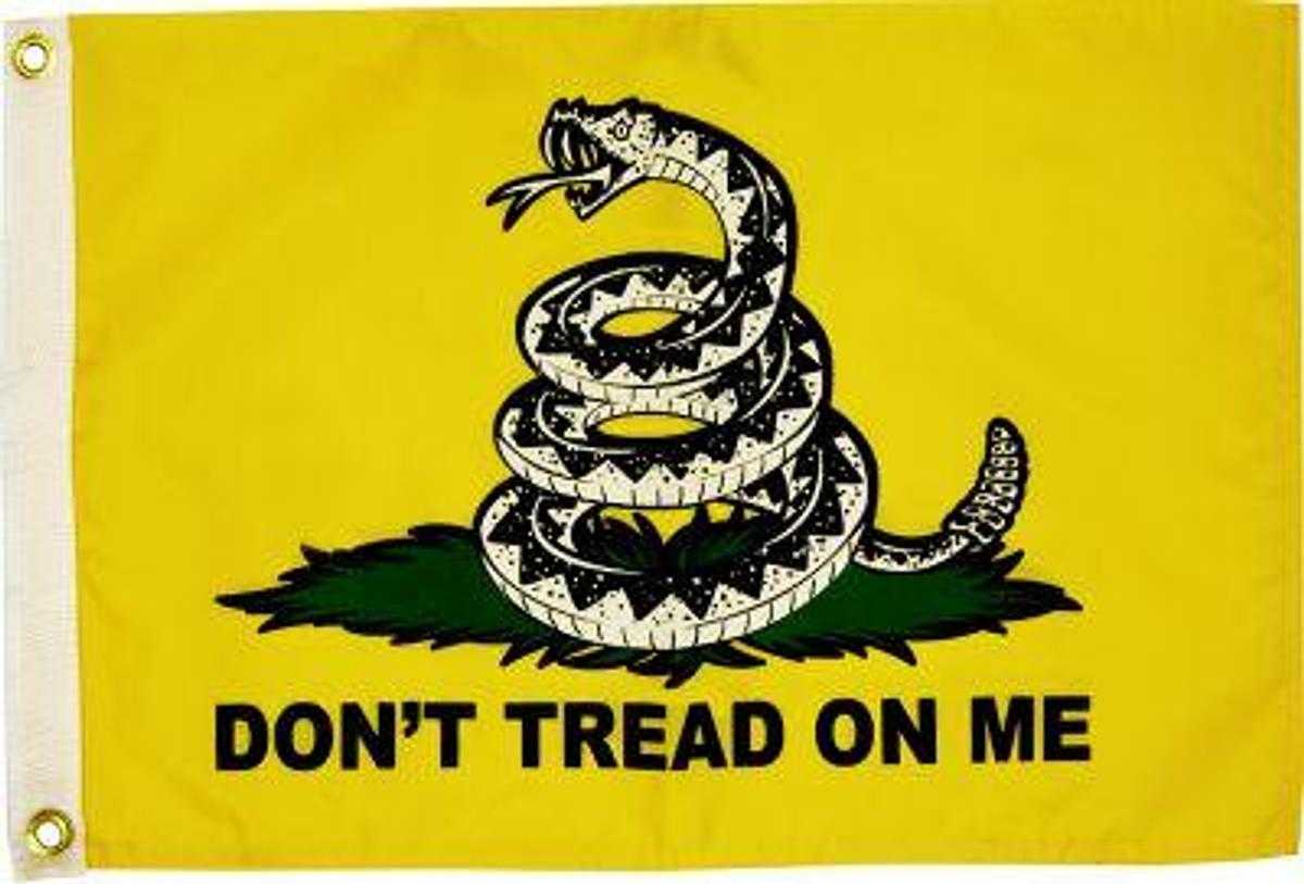TAYLOR MADE DON'T TREAD ON ME FLAG - 12x18in