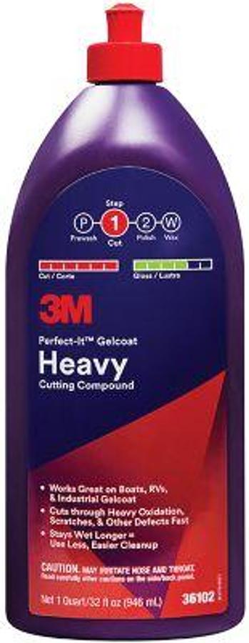 3M GELCOAT HEAVY CUTTING COMPOUND - QT