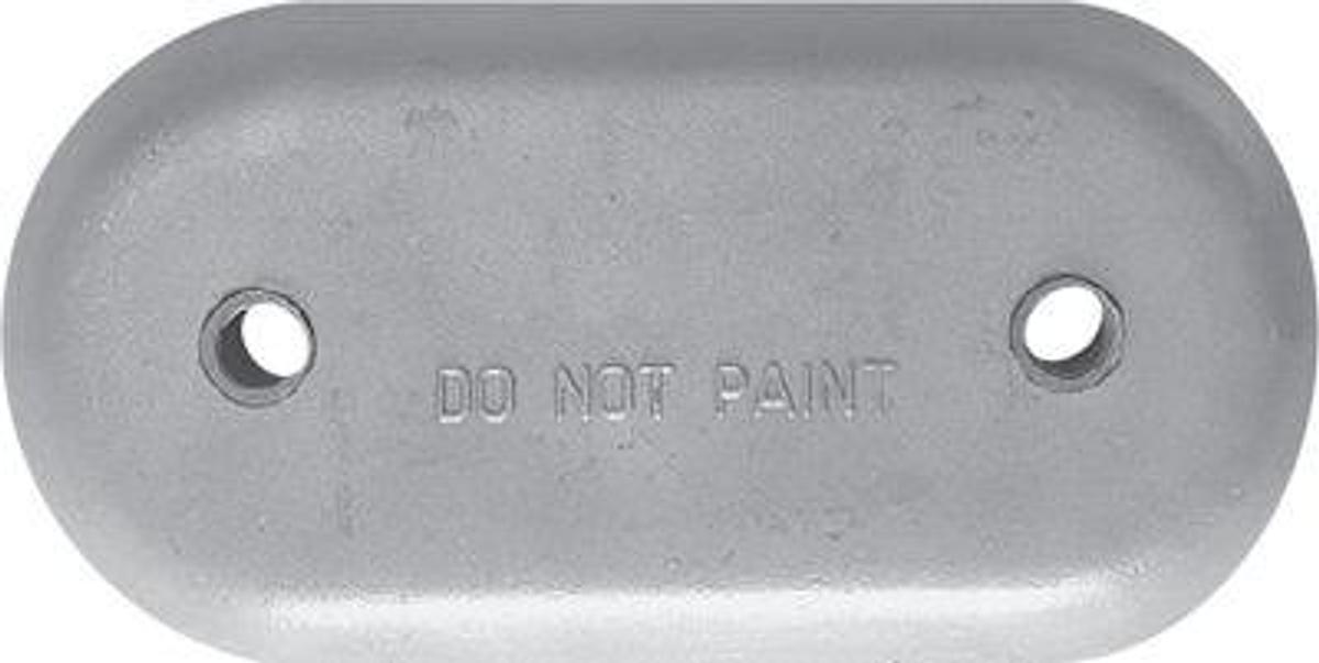 MARTYR HULL PLATE ANODE - 8 5/8" X 4 1/4"