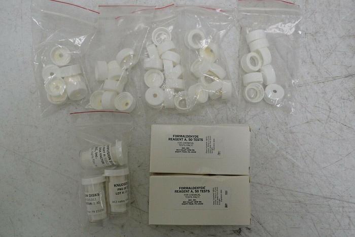 Used LaMotte Model DC1100 Formaldehyde Kit with Case, SKC Passive Bubbles & Extras