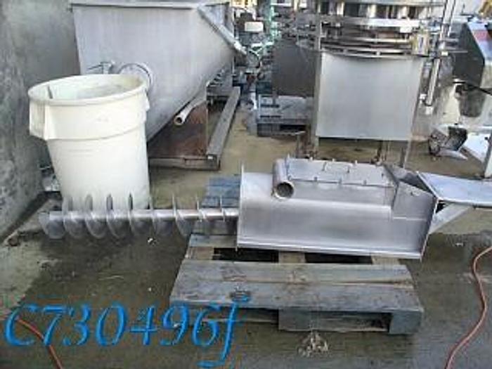 Used Blancher, Screw, 24" X 8', S/st, Utilicon, Steam, #C730496