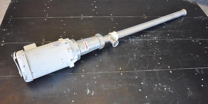 Used USED SANITARY PROGRESSIVE CAVITY DRUM PUMP, 2'' X 1.5'' INLET & OUTLET, 316 STAINLESS STEEL