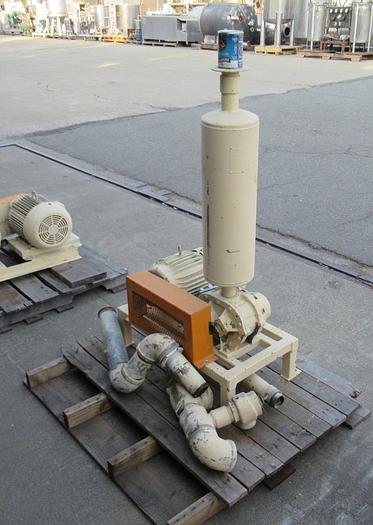 Used Blower, 3 HP, Lobe Type, Roots, Mdl 33 AF #S742059