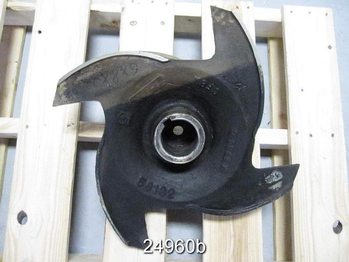 Used Goulds 3175 Impeller, Goulds 3175, 6X8X22, 2/4 Vane Impeller, 20" Diameter Impeller, Stainless Steel Impeller #24960