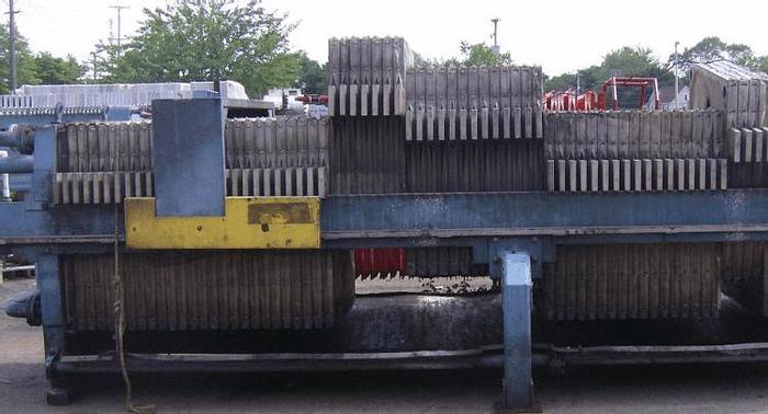Used 100 CU. FT. PERRIN FILTER PRESS – 1200 MM - PLATE SHIFTER
