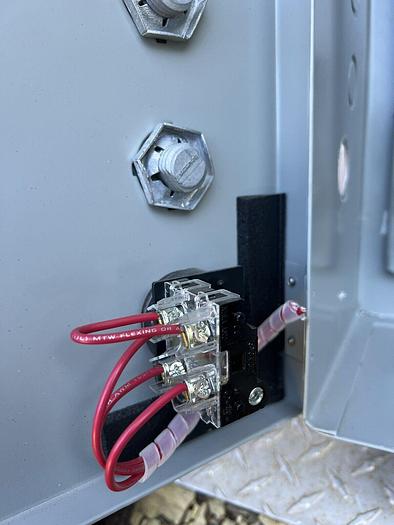 Used GE CR460B Lighting Contactor Complete with GE 460XE1D Enclosure Hand Off Auto