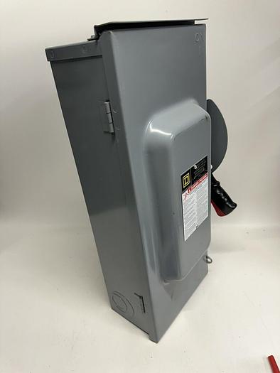 H323NRB Square D 100 Amp 240V 3P 4W Fusible Nema 3R Outdoor Rated Disconnect New