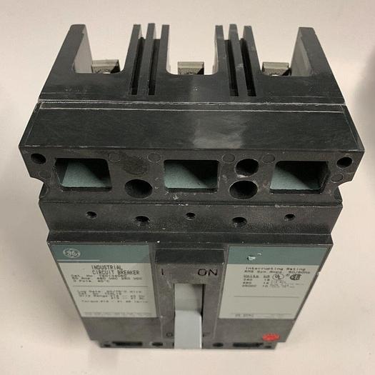 Used TED134050 GE 50 Amp 480V 3 Pole Bolt On Circuit Breaker