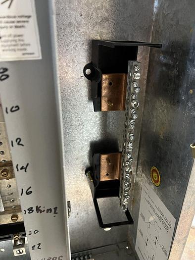 Used Cutler Hammer PRL1 100 Amp Main Lug Only 208/120V 3 Phase 4 Wire Breaker Panel