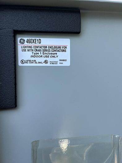 Used GE CR460B Lighting Contactor Complete with GE 460XE1D Enclosure Hand Off Auto