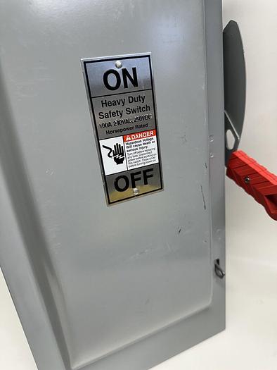 HF323NR Siemens 100 Amp 240V 3 Pole Fusible Nema 3R Outdoor Disconnect Switch
