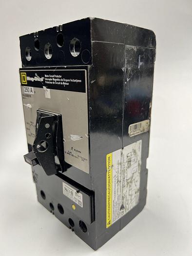 Used KAL3625031M Square D 250 Amp 600V 3 Pole Motor Circuit Protector Circuit Breaker