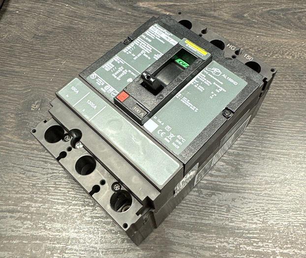 Used GHL36100 Square D 100 Amp 600V 3 Pole 35kA@480V Feed Through Circuit Breaker