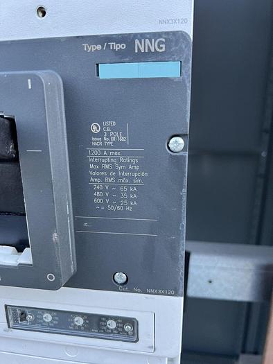 Siemens 1200 Amp Main Breaker Enclosure 208/120V 3P 4W Indoor New NNX3X1200