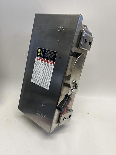 H321DS Square D 30 Amp 240V 3 Pole Fusible Stainless Steel Disconnect Switch New