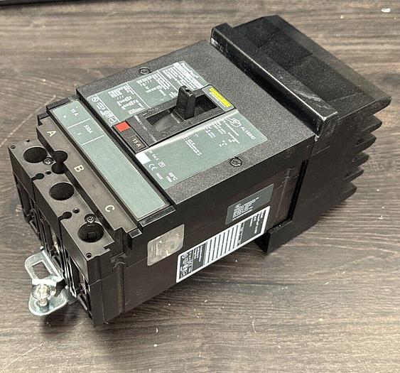 HJA36015 Square D 15 Amp 600V 3 Pole I-Line Plug In Circuit Breaker HJA New 785901419044