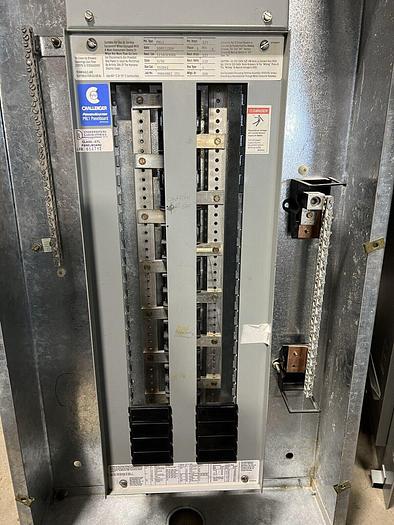 Used Cutler Hammer PRL1 225 Amp Main Lug Only 208/120V 3 Phase 4 Wire Breaker Panel