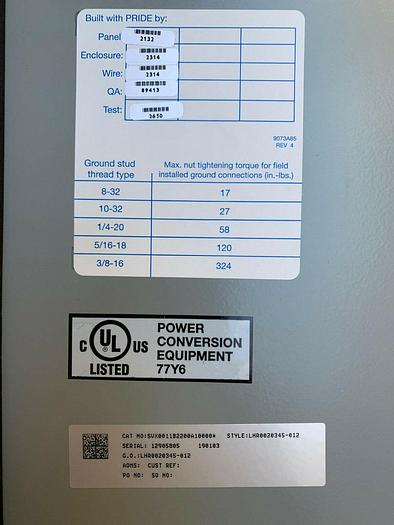 Eaton Enclosed SVX Drive SVX9000 VFD Nema 12 Catalog Number SVX0011B2200A10000