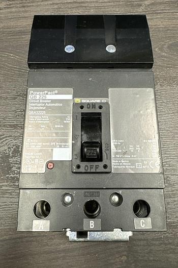 QBA32225 Square D 225 Amp 240V 3 Pole 10ka@240V Rated I-Line Circuit Breaker New 785901702962