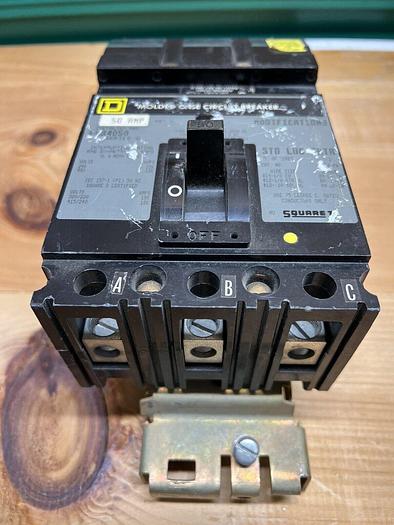 FA34050 Square D 50 Amp 480V 3 Pole I-Line Circuit Breaker New