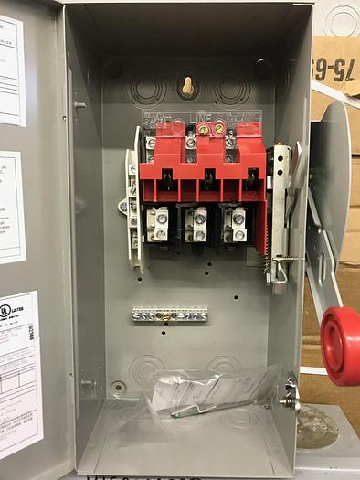 DH361UGKNG Cutler Hammer 30 Amp 600V 3 Pole 4 Wire Non Fusible Disconnect Switch