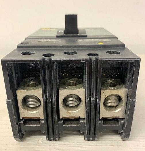 Used KAL36150 Square D 150 Amp 600V 3 Pole Feed Thru Circuit Breaker Line & Load Lugs