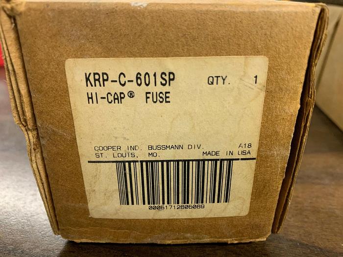 KRP-C-601SP Cooper Bussmann 601A 600V Current Limiting Class L Fuse New Lot of 3