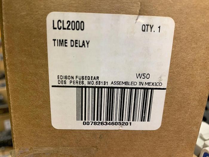 LCL2000 Edison Bullet 2000 Amp 600V Time Delay Class L Fuse New