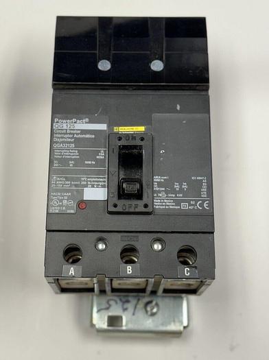 QGA32125 Square D 125 Amp 240V 3 Pole 65K Rated ILine Circuit Breaker New