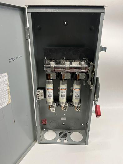 Used TH3364R GE 200 Amp 600V 3P 4W Fusibel Nema 3R Outdoor Disconnect 783164009149