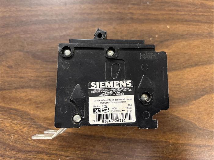 Used B270 Siemens 70 Amp 240V 2 Pole Bolt On Circuit Breaker Type BL