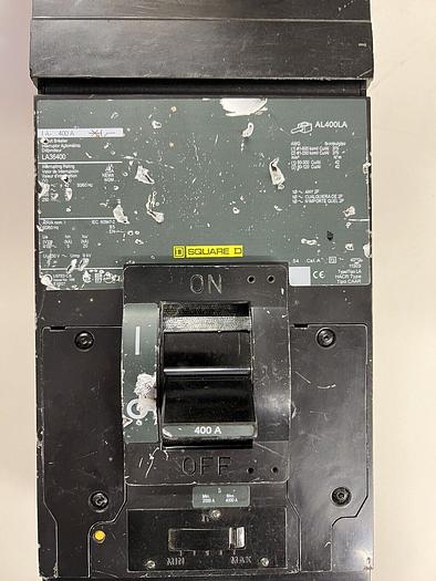 LA36400 Square D 400 Amp 600V 3 Pole I-Line Plug In Circuit Breaker New 785901808725