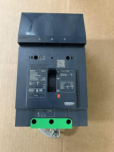 BGA36015 Square D 15 Amp 480V 3 Pole 35K Rated I-Line Circuit Breaker New