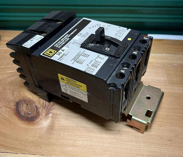 FH36030 Square D 30 Amp 600V 3 Pole I-Line Circuit Breaker New