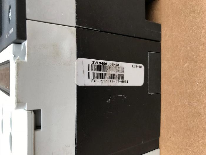 Used LLK3U600 Siemens Type LLGB 600 Amp 600V 3 Pole Bolt On LG Frame Circuit Breaker