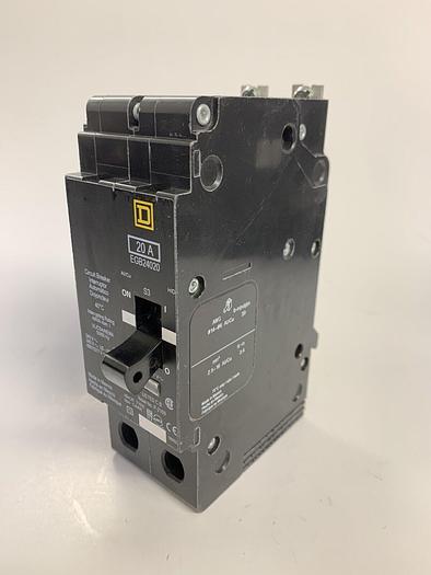 EGB24020 Square D 20 Amp 480V 2 Pole Bolt On Circuit Breaker New