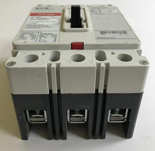 HFD3100 Eaton Cutler Hammer 100 Amp 480V 3 Pole Bolt On Circuit Breaker New 786679175897