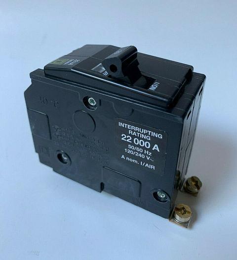 QOB220VH Square D 20 Amp 240V 2 Pole Bolt On Circuit Breaker 22K Rated 785901371922