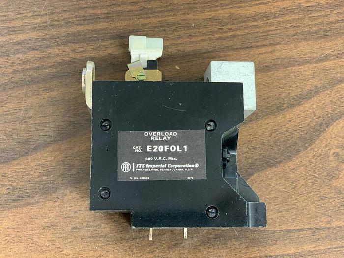 E20FOL1 ITE Siemens Overload Relay 1 Pole New