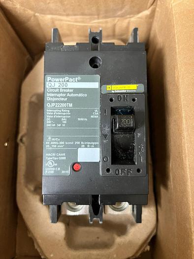 QJP22200TM Square D 200 Amp 240V 2 Pole Bolt On Circuit Breaker New