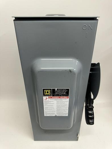 H323NRB Square D 100 Amp 240V 3P 4W Fusible Nema 3R Outdoor Rated Disconnect New