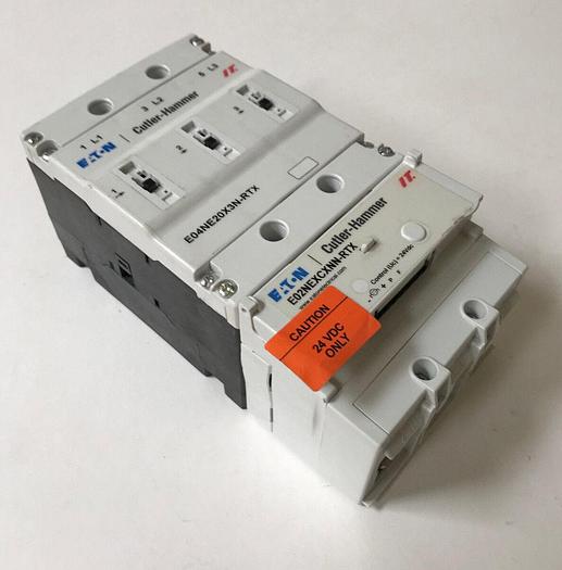 E04NE20X3N-RTX Eaton 200 Amp 600V E02NEXCXNN-RTX 24VDC IEC E-Frame Contactor